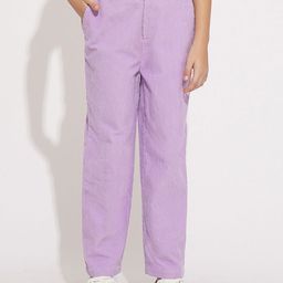 Vero Moda Girls Solid Straight Fit High-Rise Trousers-picture-17