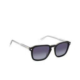Polaroid Unisex Grey Lens & Black Rectangle Sunglasses with UV Protected Lens-image-79