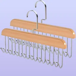 vaxnesy 8-Hook Pine Holder – Cap Purse & Tee Wooden Shirt Pack of 2 Hangers For Shirt-picture-21