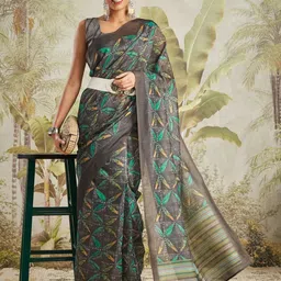 RACHNA Batik Printed Chanderi Saree-picture-33