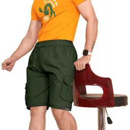 jaydev Solid Men Three Fourths image 4