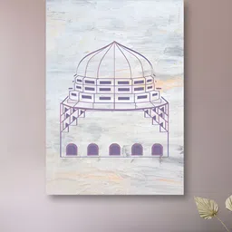 nestroots Grey & Purple 1 Piece Canvas Abstract Wall Paintings-picture-16