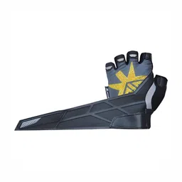 KOBO Adjustable Strap Soft Padded Gym Gloves image 3