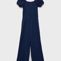 Mango Kids Girls Seersucker Basic Jumpsuit-picture-34