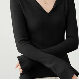 StyleCast x Revolte Women Ribbed Pullover Sweater image 2