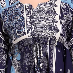 DARVI Printed Notch Neck Kaftan Tunic & Trousers image 5