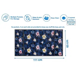 The Furnishing Tree Blue Plastic Refrigerator Cover image 2