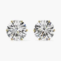 VALANOVA 14 Kt Gold Lab Grown Diamond Studded Studs - 1.41 g-picture-13