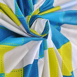 huesland 144 TC Cotton King Checkered Flat Bedsheet image 5