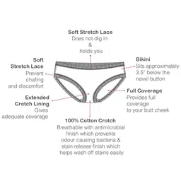 Enamor Pack Of 2 Mid-Rise Antimicrobial And Stain Release Cotton Basic Briefs image 3