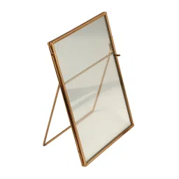 suhaavi Metal & Glass Gold Photo Frame image 5