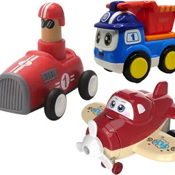 vaniha Unbreakable Four-Wheel Drive Friction Powered Diecast Toy Set-N48-picture-33