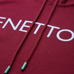 united colors of benetton Men Full Sleeve Printed Hooded Sweatshirt image 2