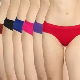 fanmade Pack of 6 Women Hipster Blue, Multicolor Panty-picture-26