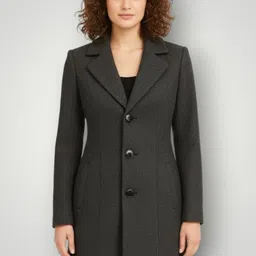 pepzoo Women Solid Double Breasted Casual Blazer image 1