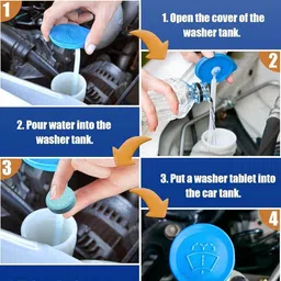 shriyarth sales 10Tab Car Windshield Glass Wiper Cleaner Cleaning washing Tablet liquid car home Windshield Wiper Puller image 3