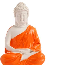 divcoll Thinking Buddha – ‘Tranquil Mind’ Polyresin Showpiece for Home & Office Decor4 Decorative Showpiece - 12 cm image 1