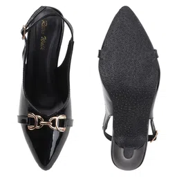 Retro Walk Party Stiletto Pumps with Buckles image 5