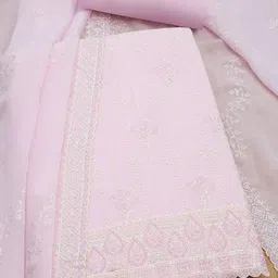 Soch Embroidered Organza Unstitched Dress Material-picture-40