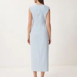 Happiness istanbul Women High Slits Ruched Sheath Midi Dress image 3