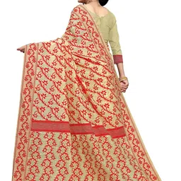 jayant creation Pink Silk Cotton Jamdani Sarees image 4