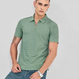 Snitch Men Self Design Polo Collar T-shirt-picture-17