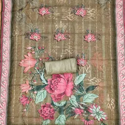 KIMISHA Embroidered Unstitched Dress Material image 3