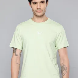 Reebok Brand Logo Printed Round Neck T-shirt-image-4