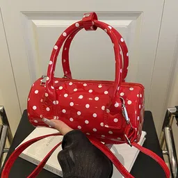 StyleCast Women Polka Dots Printed Structured Handheld Bag-image-17