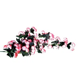 apka mart Pink & White Hanging Marigold Artificial Flower image 4