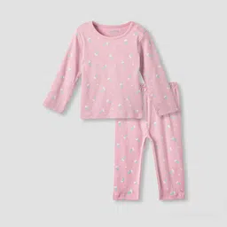 Juniors by Babyshop Girls Pure Cotton Printed Night suit-picture-31
