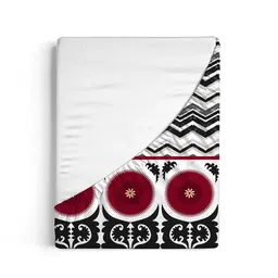 MYTRIDENT White Ethnic Motifs 144 TC Bedsheet with 2 Pillow Covers image 2