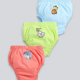 MooNKids Kids Pack Of 3 Printed Pure Cotton Basic Bloomers R1-MK_Bloomer_320-picture-33