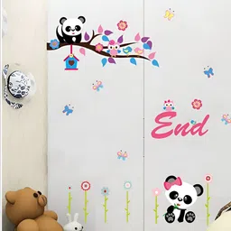 INDIAN ROYALS Blue & Pink Printed Self-Adhesive & Durable Wall Sticker-image-57