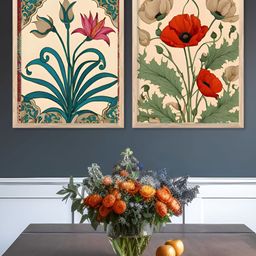 Kotart Brown & Green 2 Pieces Floral And Botanical Wooden Wall Arts-picture-39