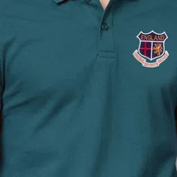 ADORATE Men Polo Collar Applique T-shirt image 3