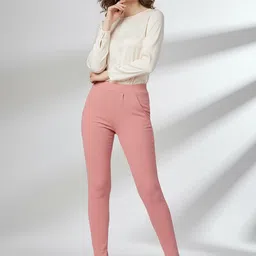 DTR FASHION Women Classic Slim Fit Pleated Trousers-picture-30