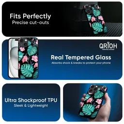 QRIOH Floral Printed iPhone 14 Plus Back Case Mobile Accessories image 4