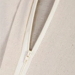 eyda White & Black 2 Pieces Printed Cotton Rectangle Cushion Covers image 4