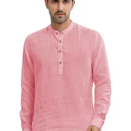 BHUVIKOO Band Collar Long Sleeves Short Kurta-picture-19