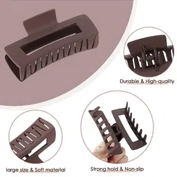 SHREEWATCHES Women Set of 3 Multi Shaped Claw Clip image 5