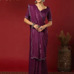 all about you Embellished Beads and Stones Pure Georgette Saree-picture-39