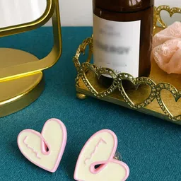 The Jewellery Tale Stainless Steel Heart Shaped Studs-picture-11