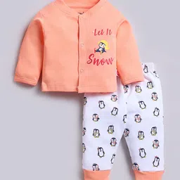 MooNKids Infants Pack Of 8 Printed Pure Cotton Baby Apparel Gift Set image 3