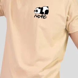 Greylongg Men Printed Extended Sleeves Applique T-shirt image 2