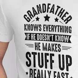 Seekbuylove Men Bio Finish Typography Printed Pure Cotton T-shirt image 2