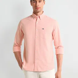 Arrow Sport Men solid Slim Fit cotton Casual Shirt-image-9