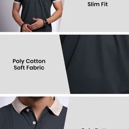 nostrum Polo Collar Short Sleeves Regular Fit Cotton T-shirt image 4