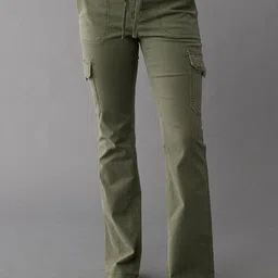 AMERICAN EAGLE OUTFITTERS Women Regular Fit Mid-Rise Bootcut Trouser-image-92