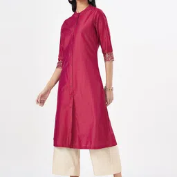 RANGMANCH BY PANTALOONS Women Embroidered Thread Work Kurta image 2